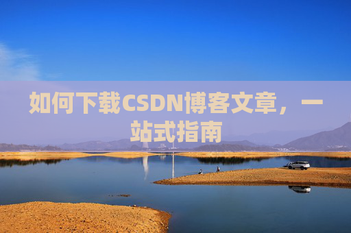 如何下载CSDN博客文章,一站式指南